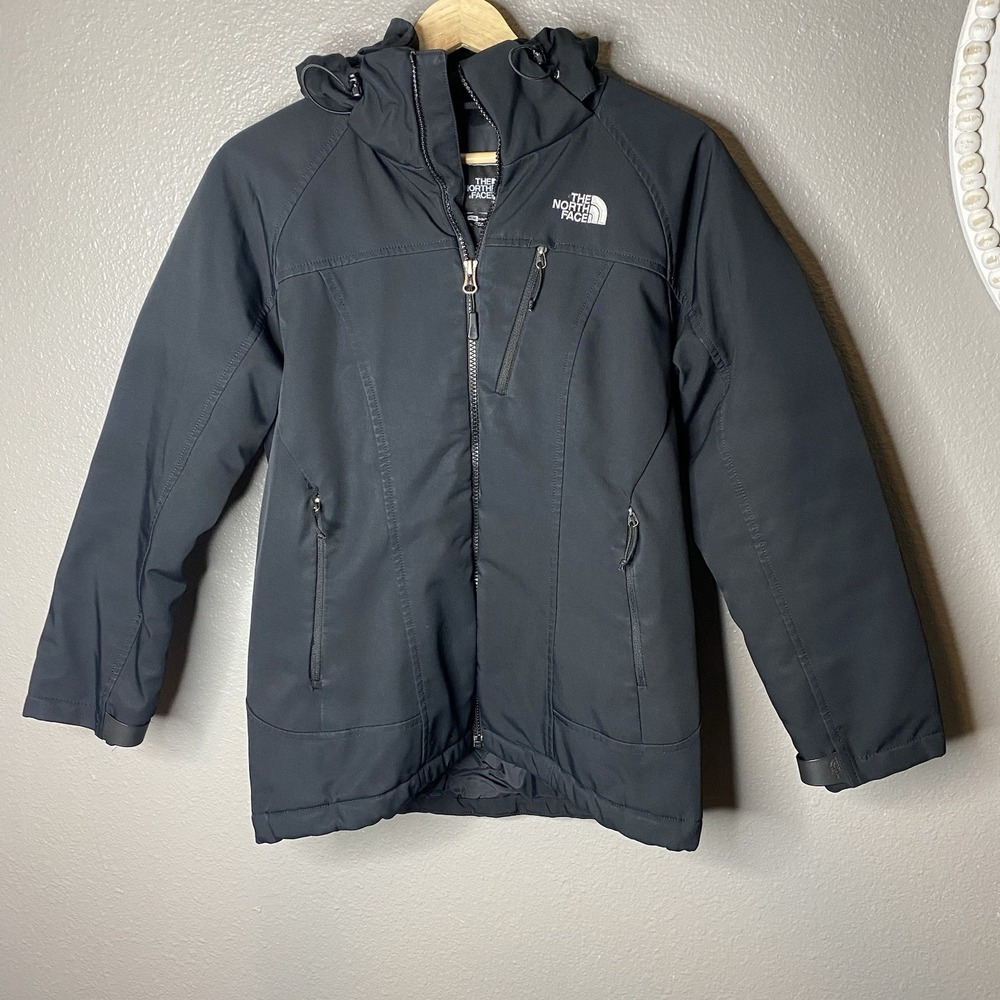 THE NORTH FACE WOMEN PRIMALOFT JACKET SIZE Medium black With Removable Hood‎